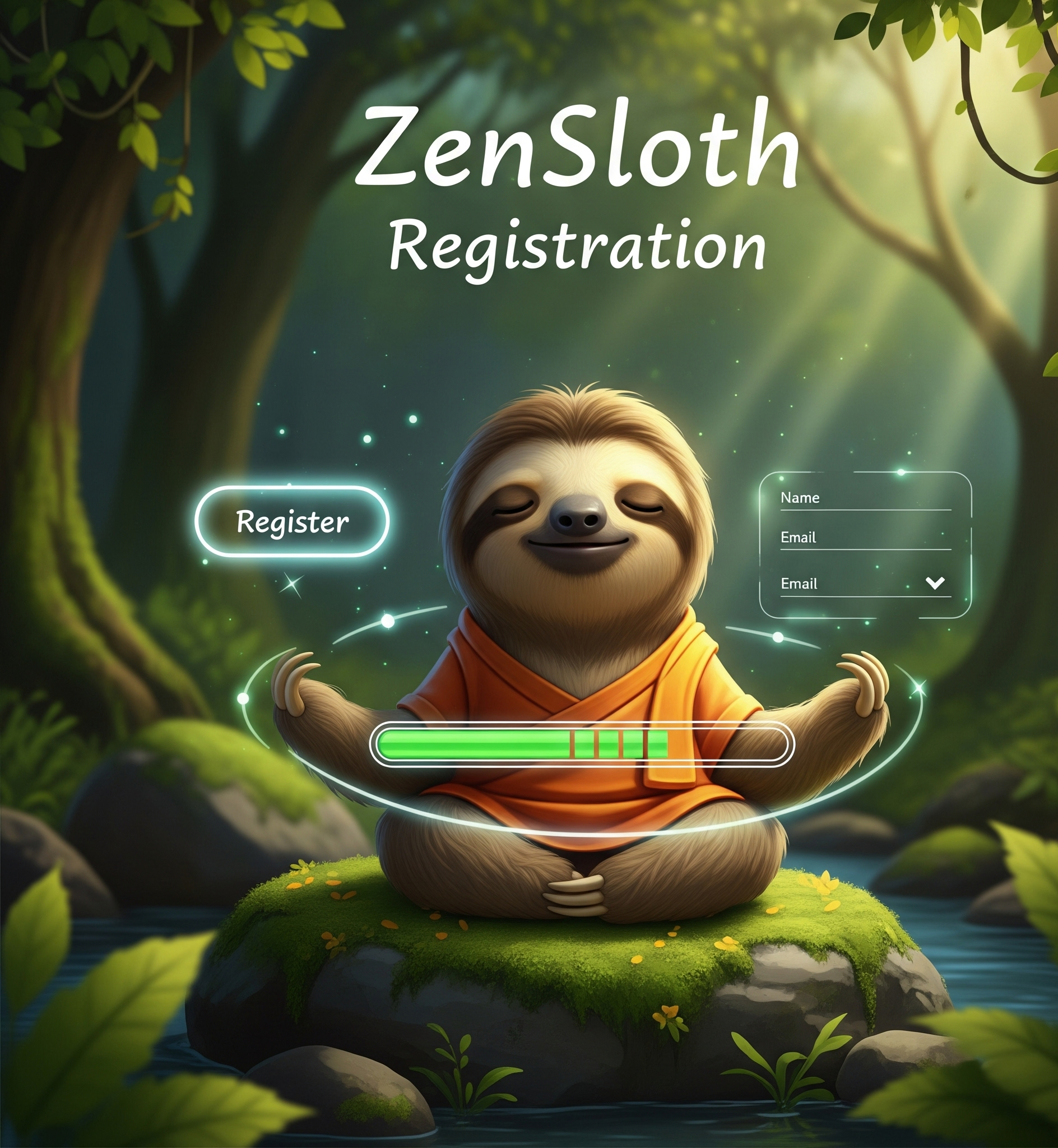 Zen Sloth Community Hub Registration